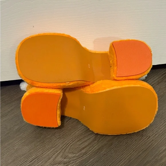 NWOB Dolls Kill x Care Bears Orange Love Alot Platform Mary Janes - Picture 8 of 8